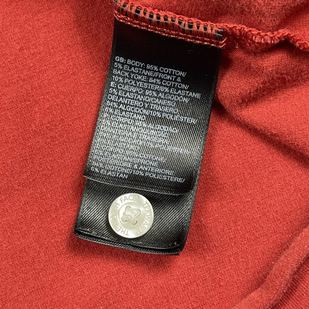 The North Face Polo Shirt‎ Mens Large Red Orange Outdoors Hiking Golf Casual